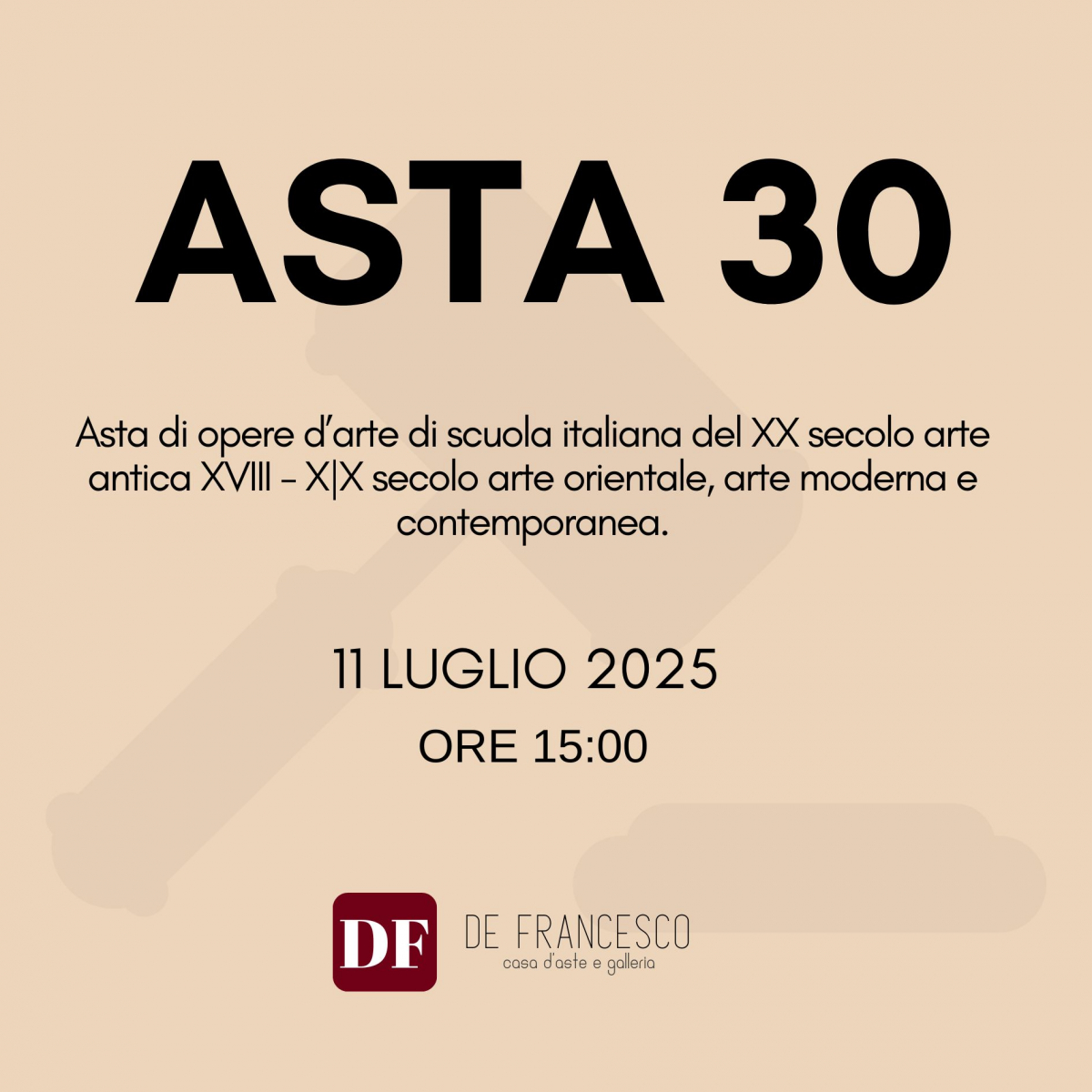 ASTA 30 - Asta di opere d’arte di scuola italiana del XX secolo arte antica XVIII - X|X