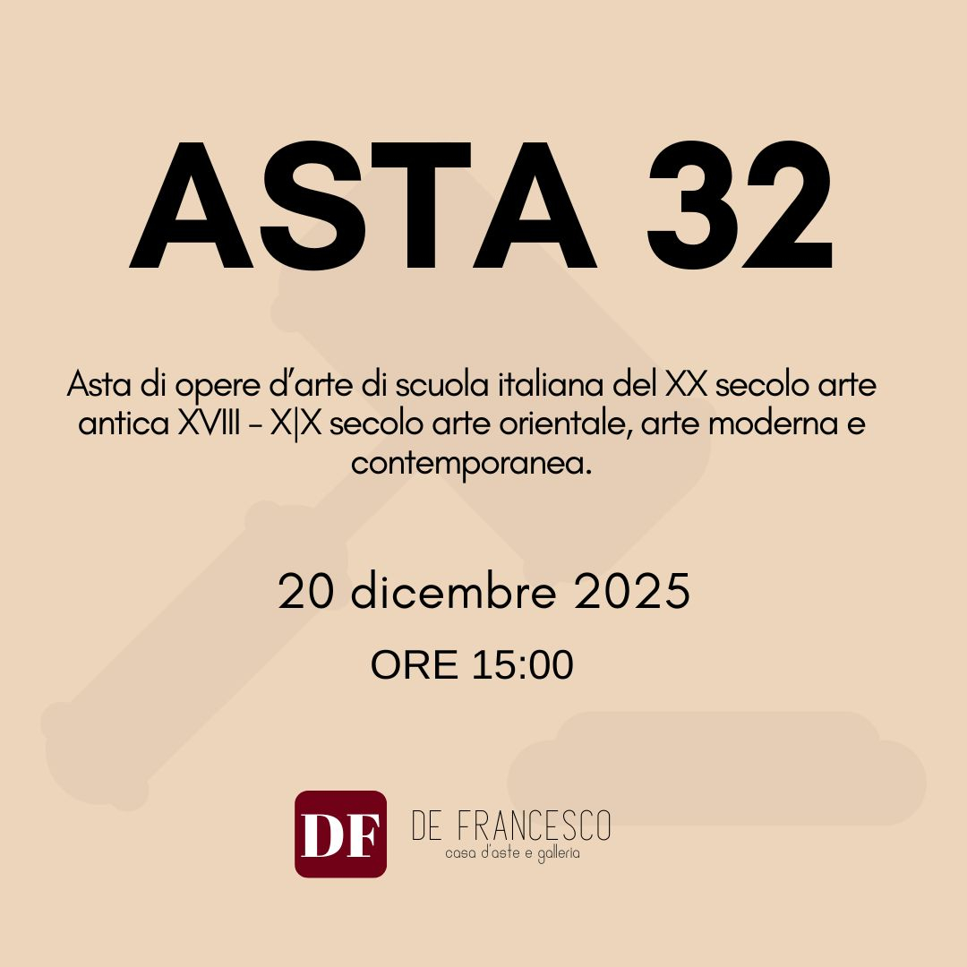 Asta 32 - Dipinti e opere d'arte (XVII - XX SECOLO)