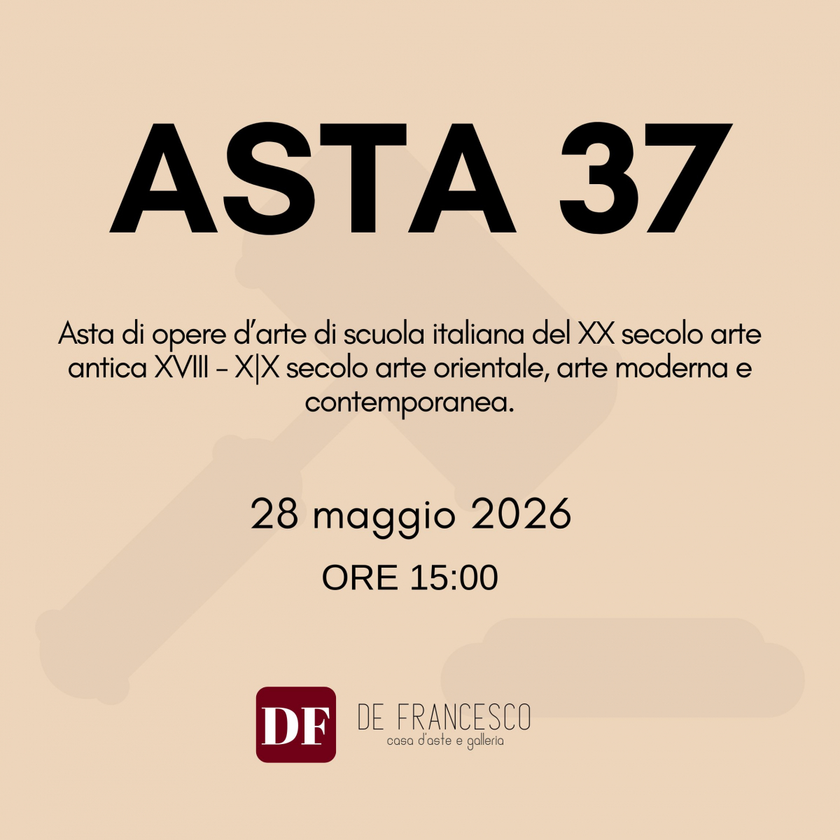 Asta 37 - Dipinti e opere d'arte (XVII - XX SECOLO)