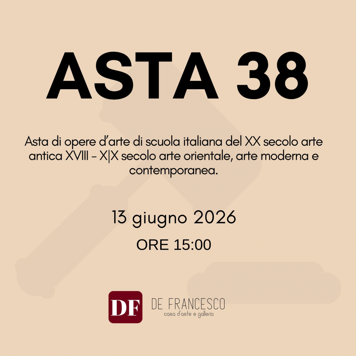 Asta 36 - Dipinti e opere d'arte (XVII - XX SECOLO)